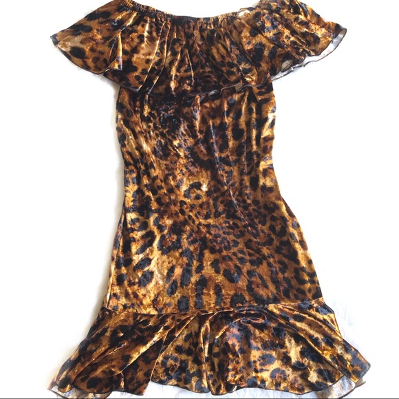 LuLaRoe Dresses & Skirts - Cheetah print ruffle neckline mermaid dress